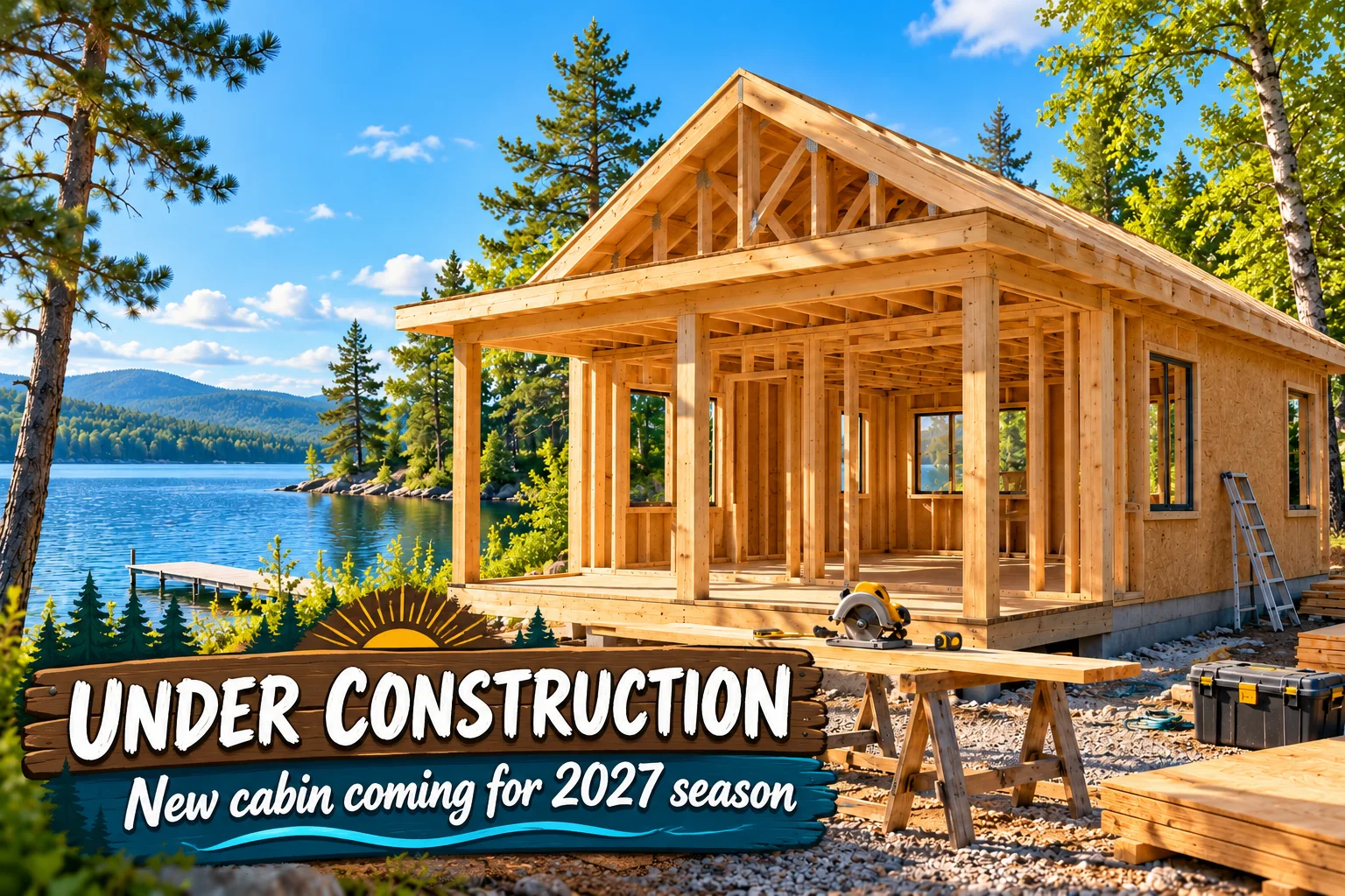 Illustration: Under Construction — New cabin coming for 2027 season
